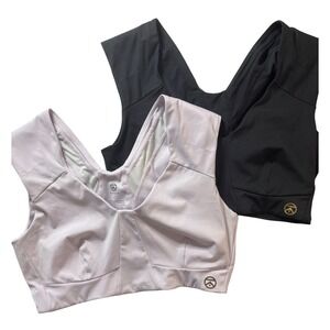 Kinflyte Women Freedom Bra 2 Pack Black Lavender Large Sports Posture Support